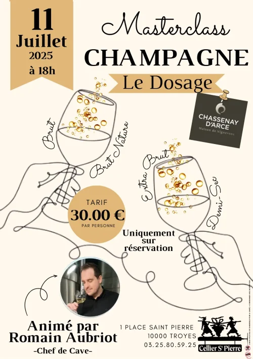 Masterclass Champagne Chassenay d’Arce – 11 juillet 2025