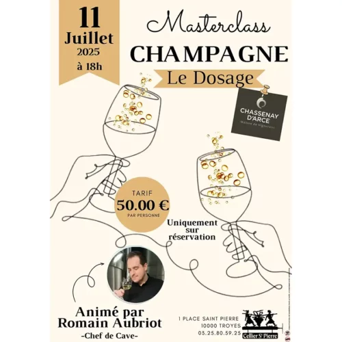 Masterclass Champagne Chassenay d’Arce – 11 juillet 2025