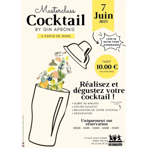 Masterclass Cocktail by Gin Apronie – 7 juin 2025