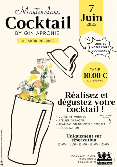 Masterclass Cocktail by Gin Apronie – 7 juin 2025